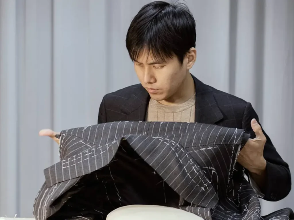 alexander at cutting room at work on a suite