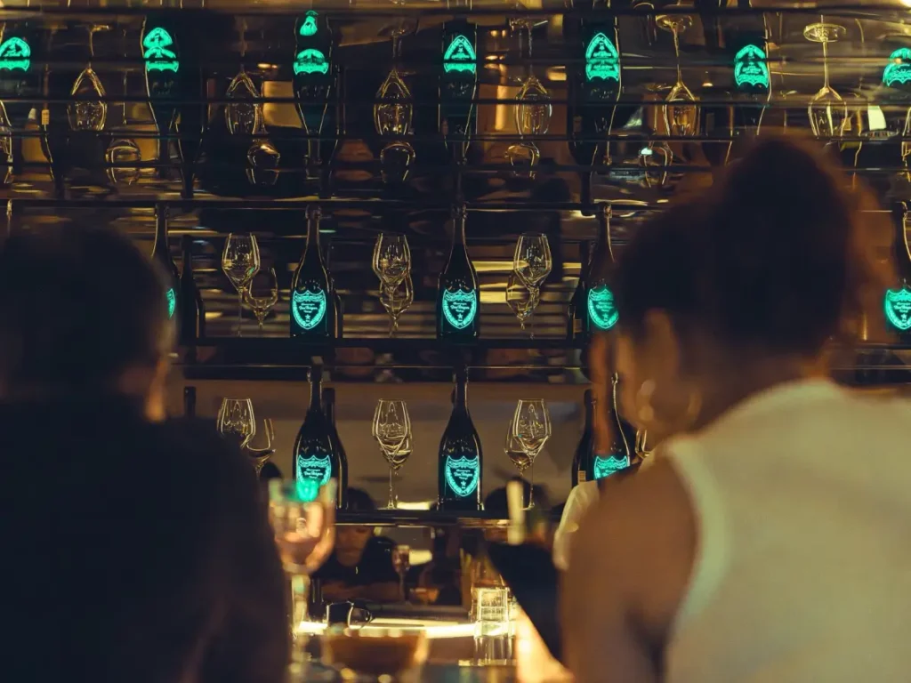 bar and champagne
