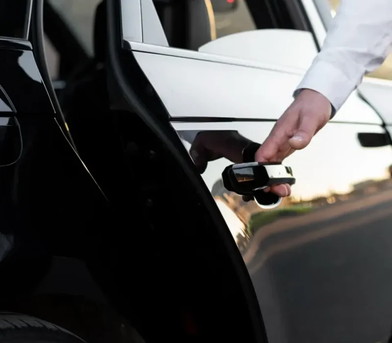 Chauffeur providing airport transfer service in Bangkok.