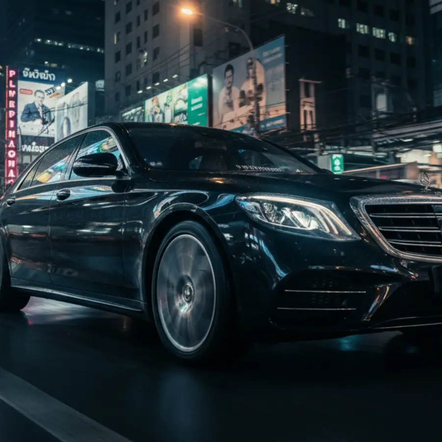 exclusive benz class s in bangkok with chauffeur