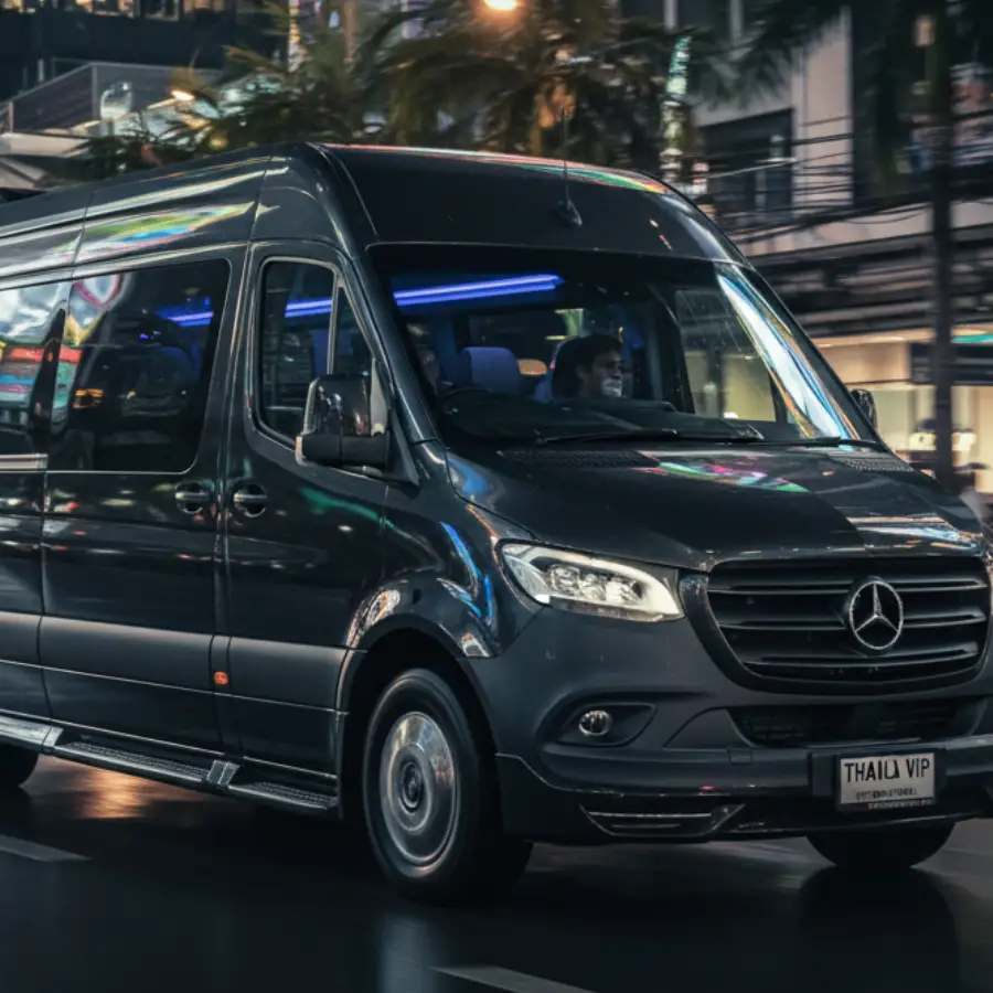 exclusive benz sprinter in bangkok with chauffeur