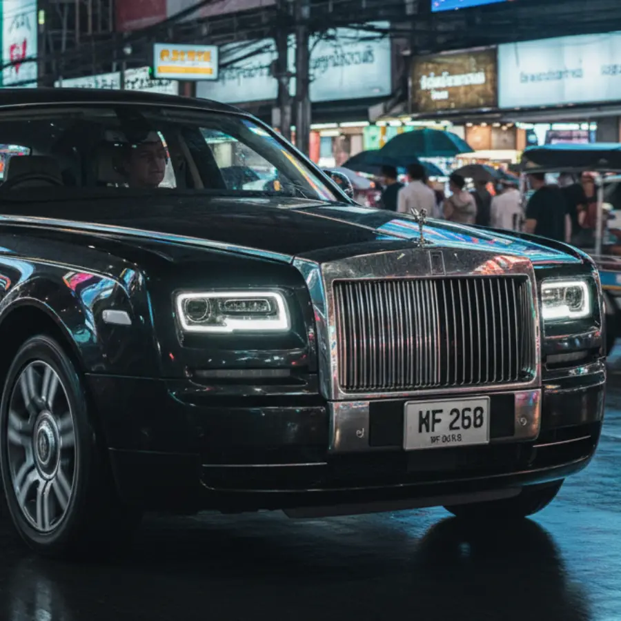 exclusive roll royce in bangkok with chauffeur