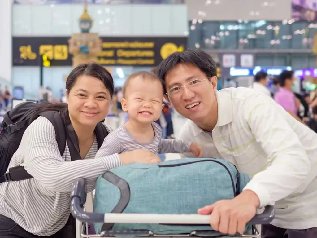 family using fast track service at bangkok airport?