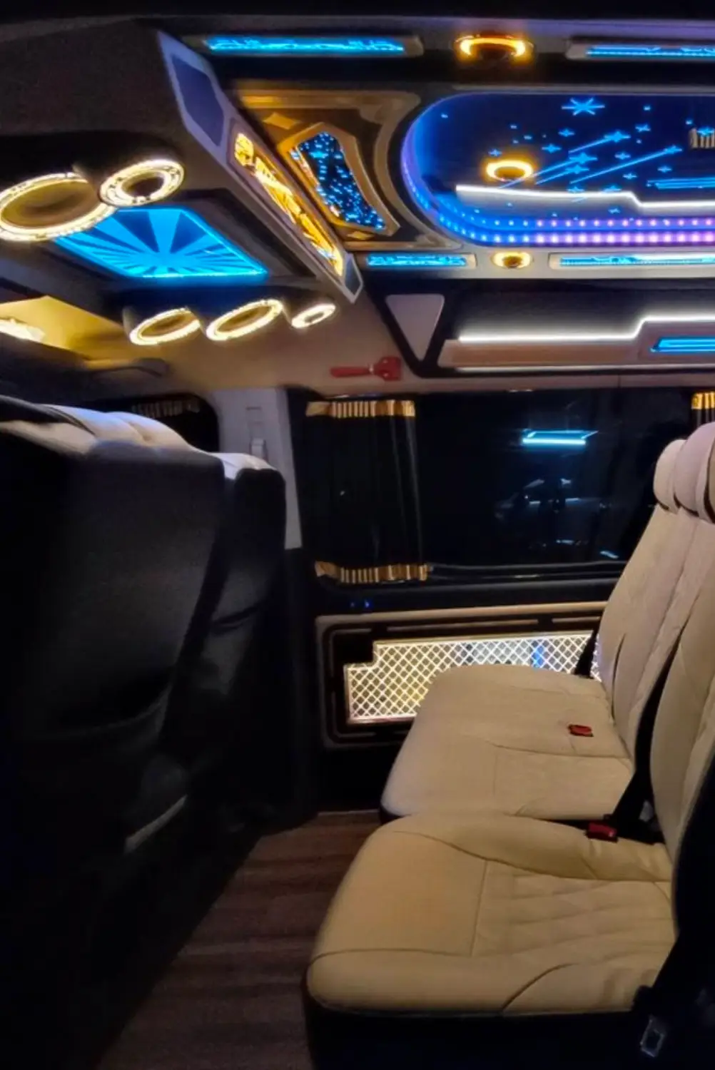 interior of a toyota commuter
