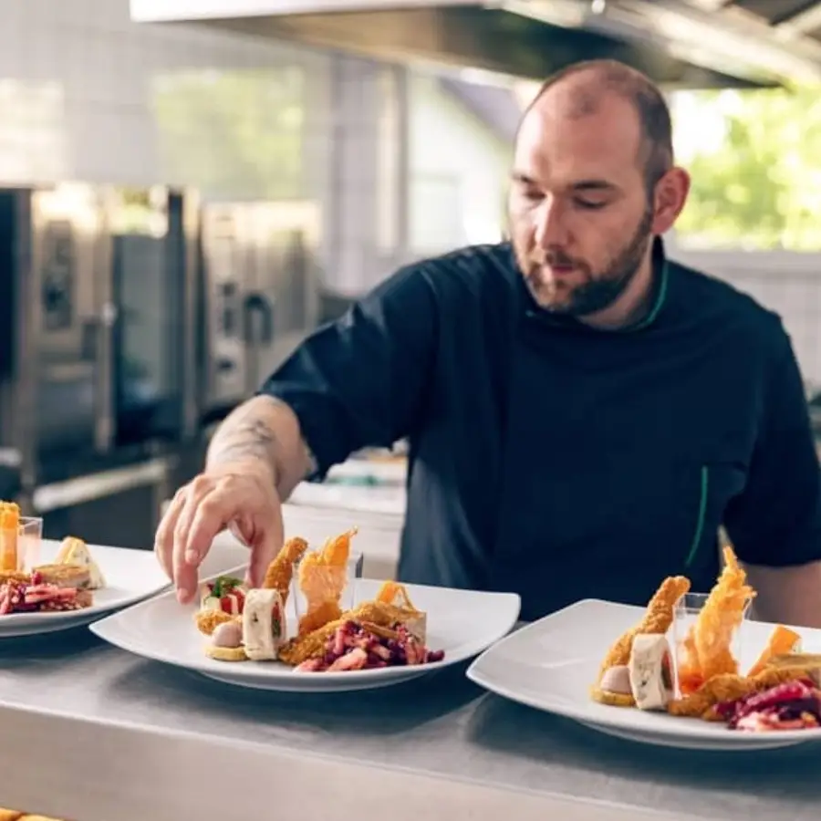 private chef at a luxury villa