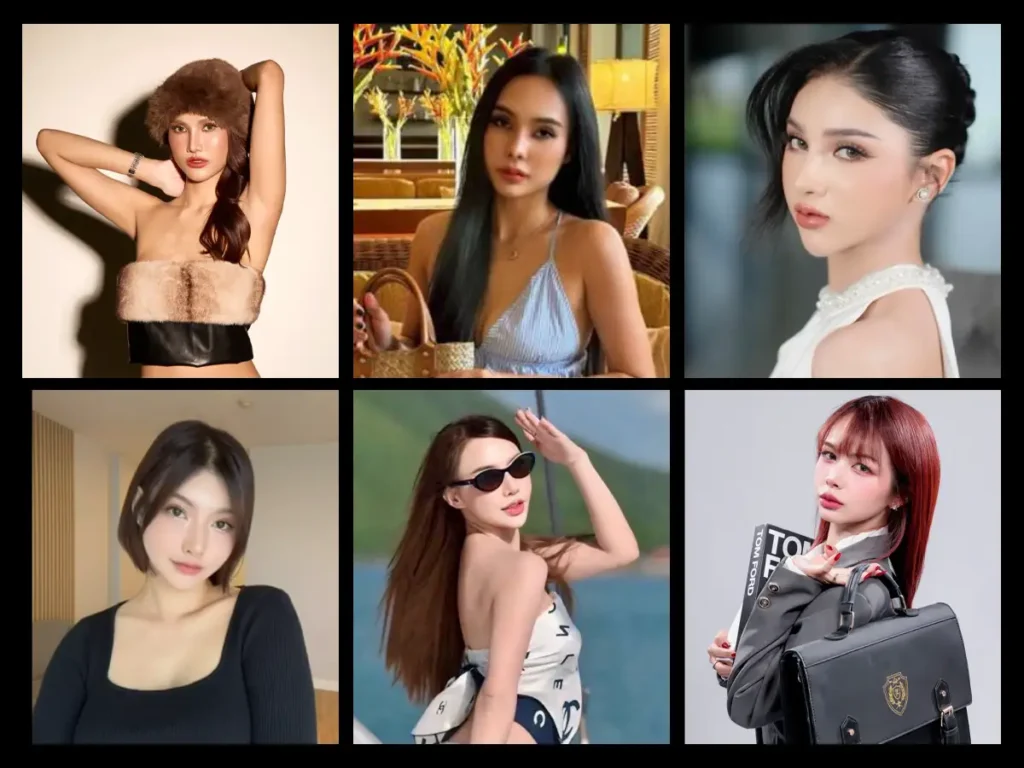 selection folder of bangkok event models available for private bookings