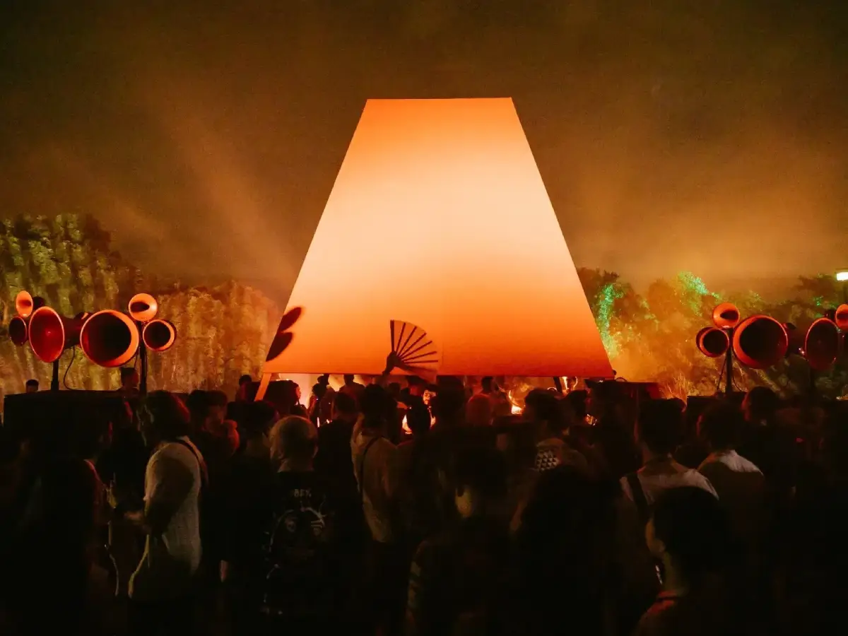 stage at wonderfruit music festival in thailand
