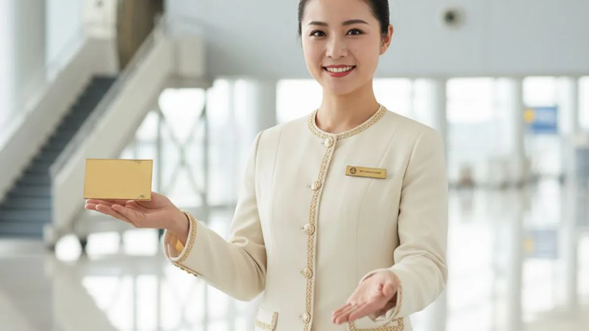 vip airport fast track concierge host assisting traveler in bangkok airport