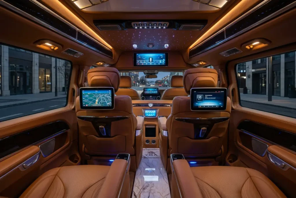 vip luxury van interior bangkok private chauffeur service premium transport