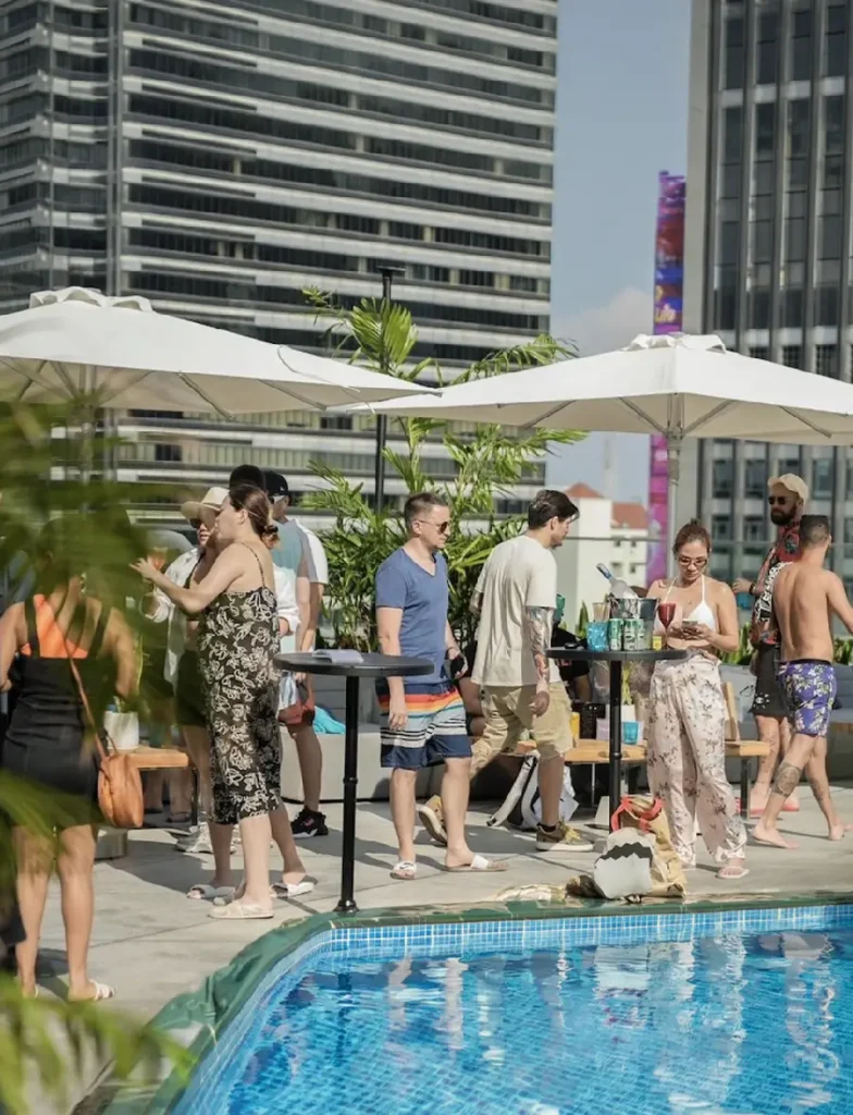 w bangkok pool party