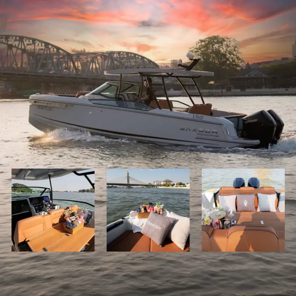yacht hellena and its features on chopraya river in bangkok